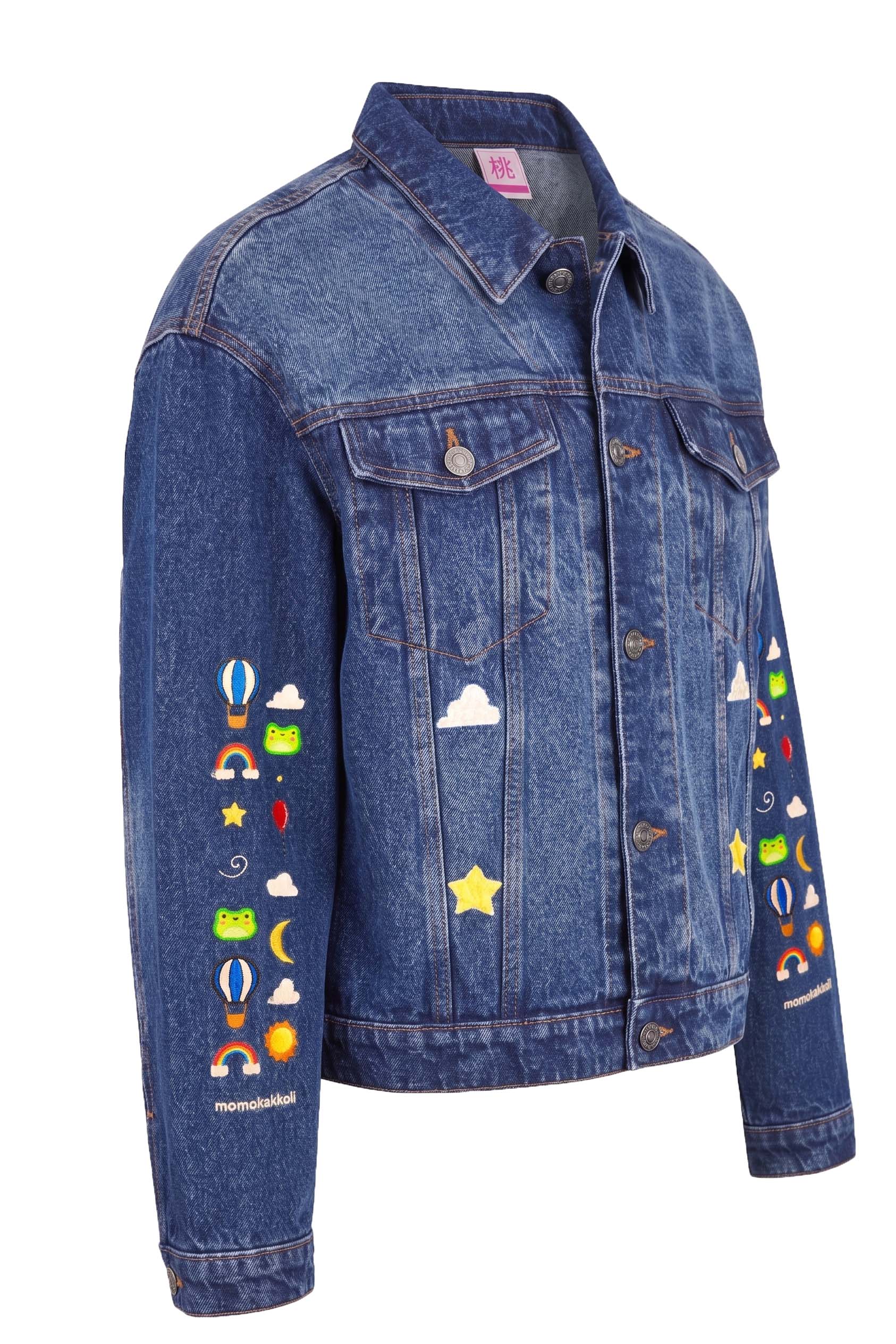 Albert's Little Voyage Embroidered Denim Jacket