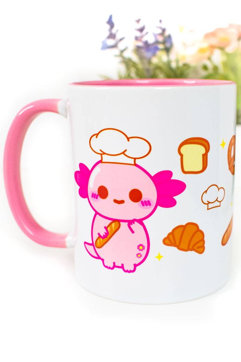 Baker Pink Mug | Xoxi The Axolotl