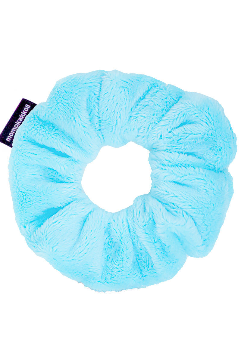 Aqua Drizzle Handmade Scrunchie