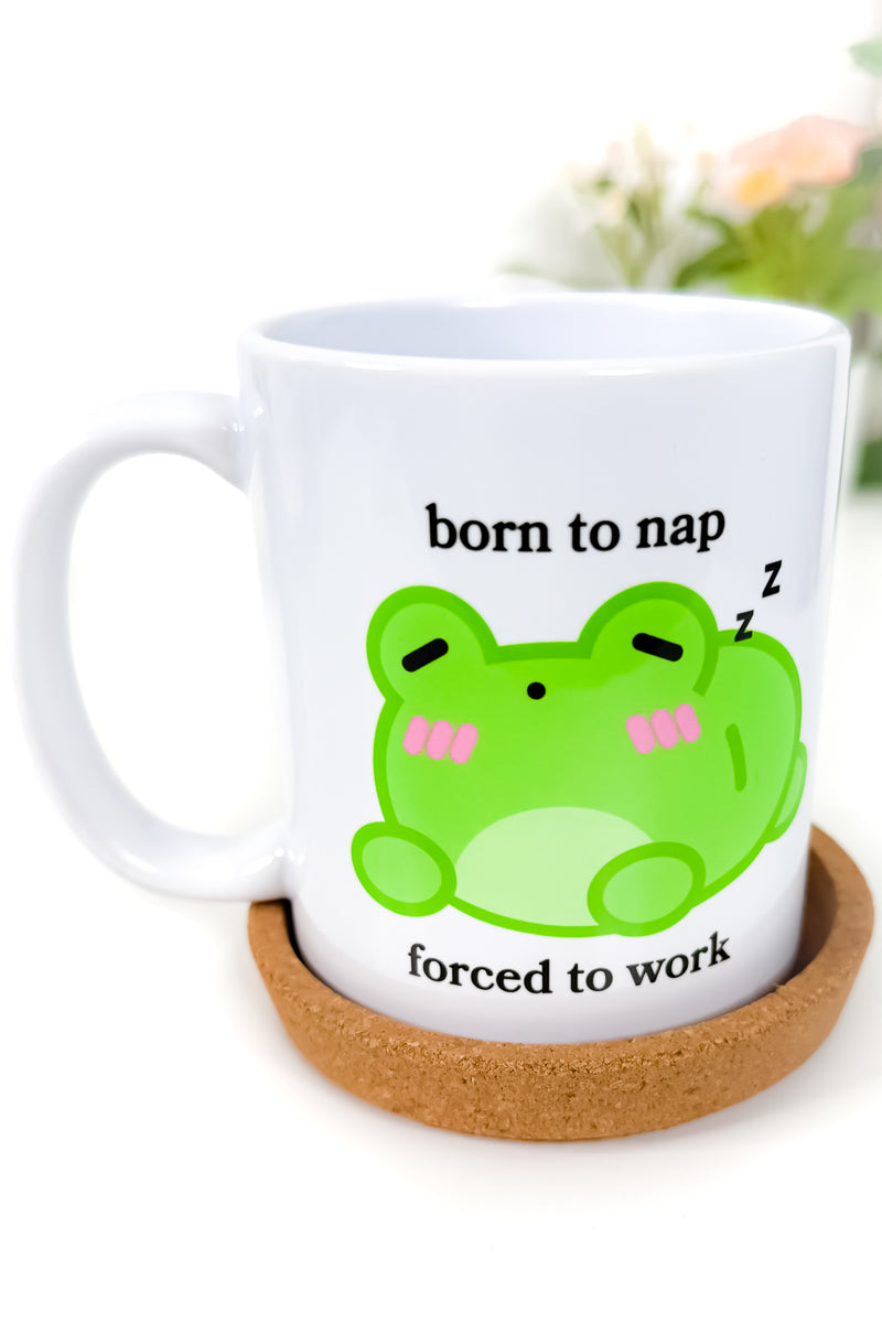 Born To Nap Forced To Work Albert Mug