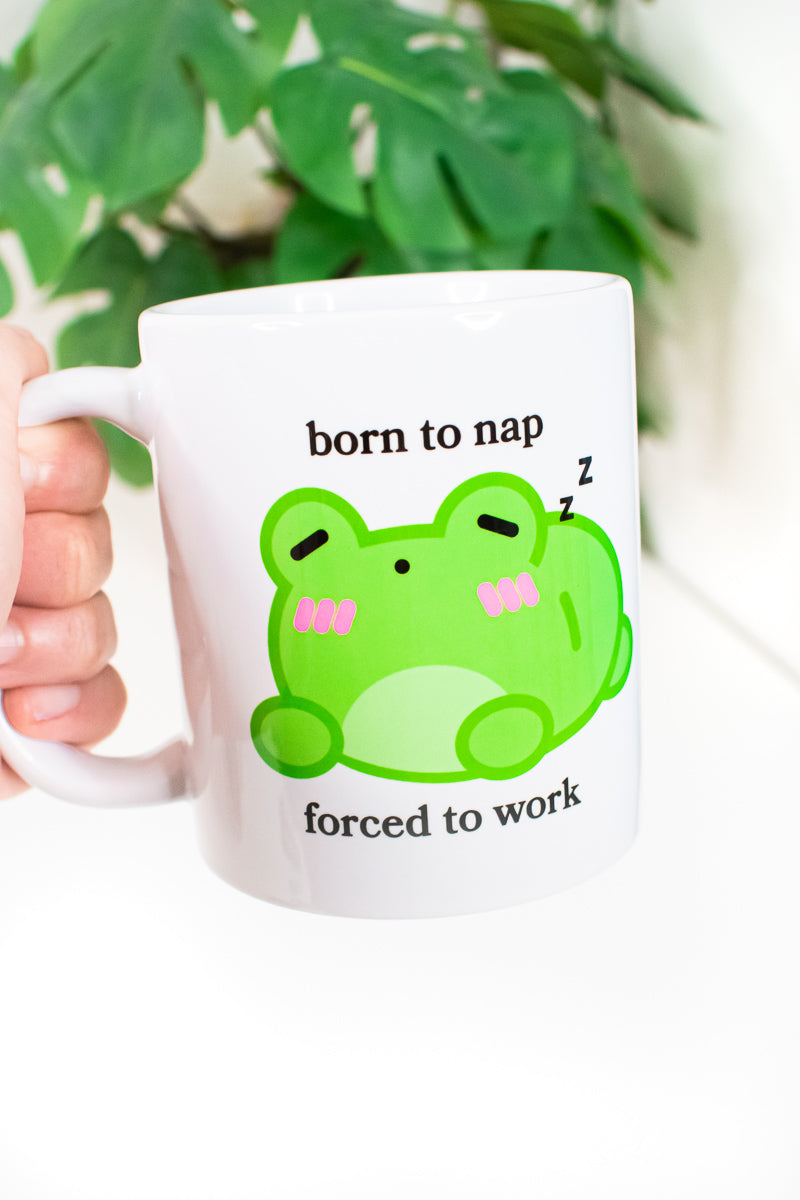 Born To Nap Forced To Work Albert Mug