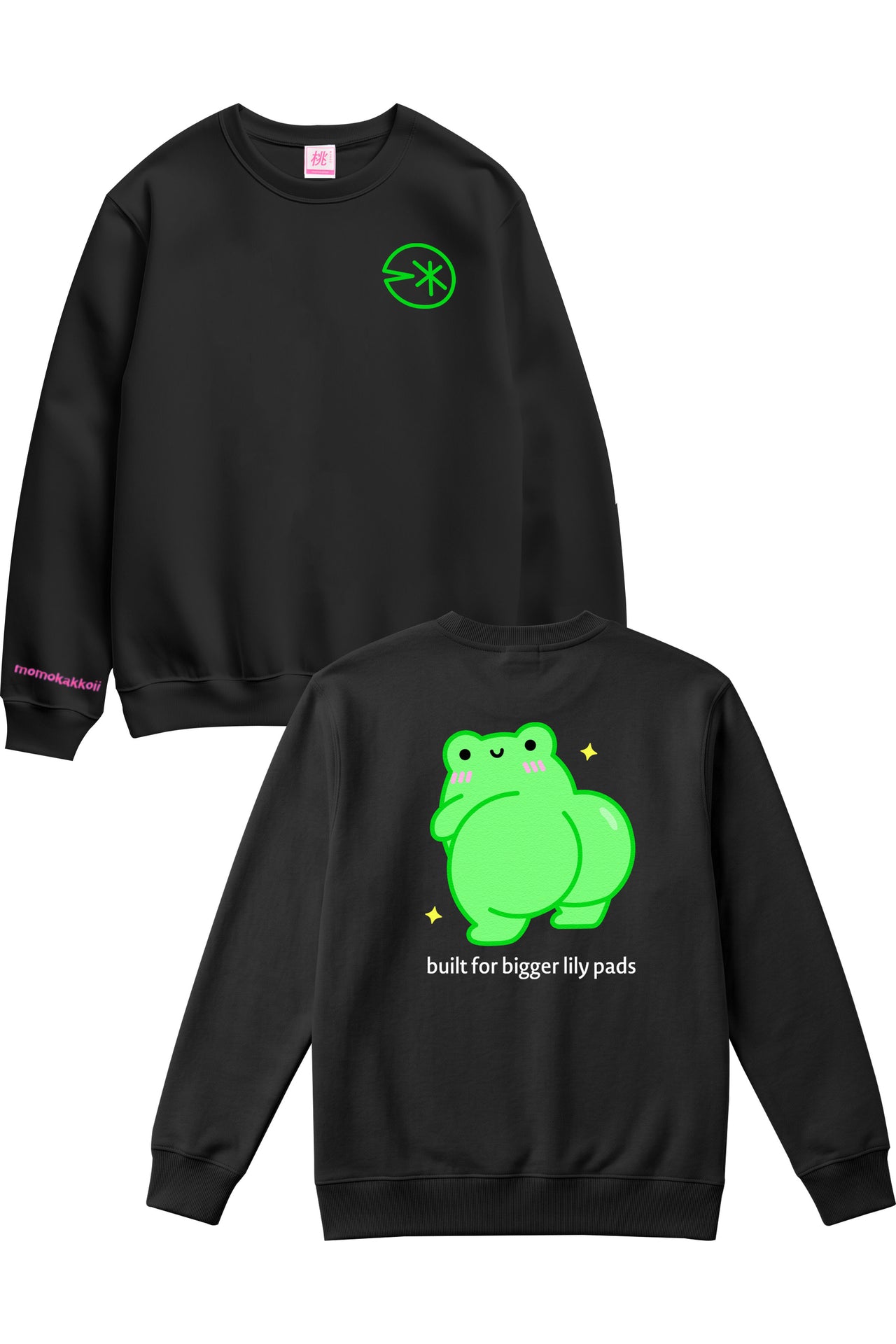 Built For Bigger Lily Pads Albert Printed Sweatshirt