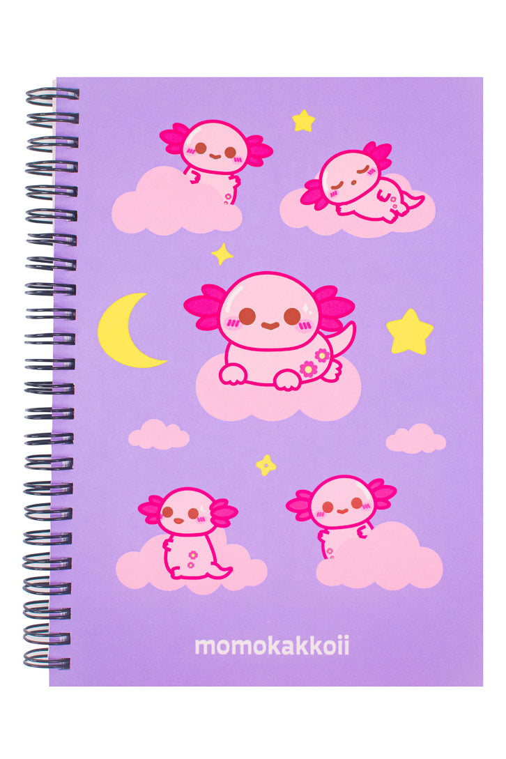 Cloud Cuddles Spiral Notebook | Xoxi The Axolotl