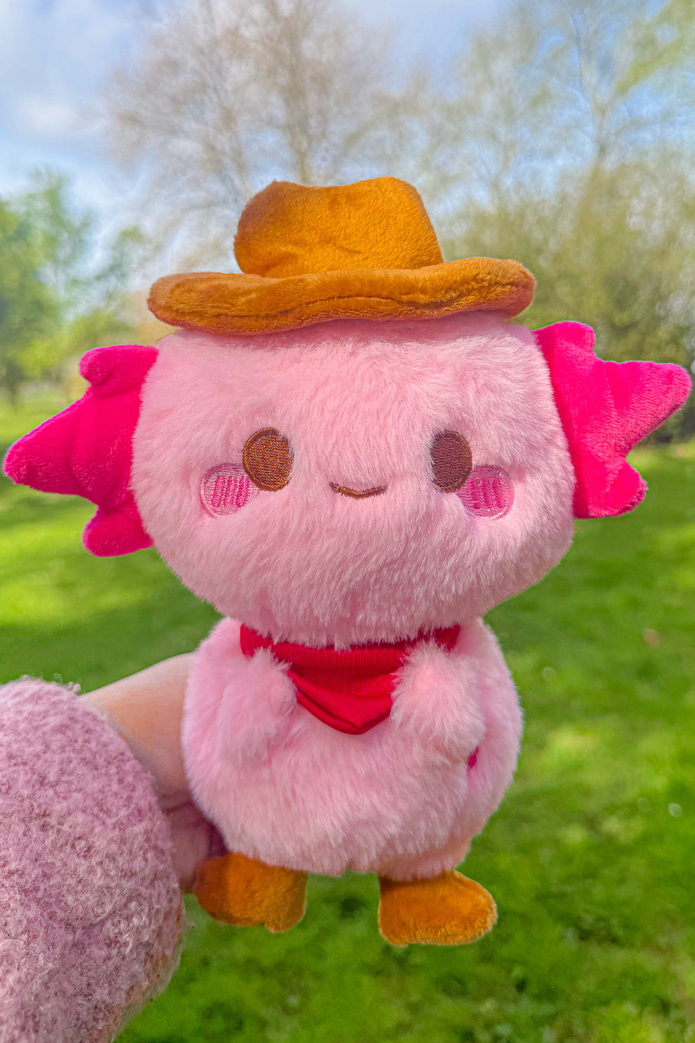 Cowboy Xoxi The Axolotl 7" Plushie