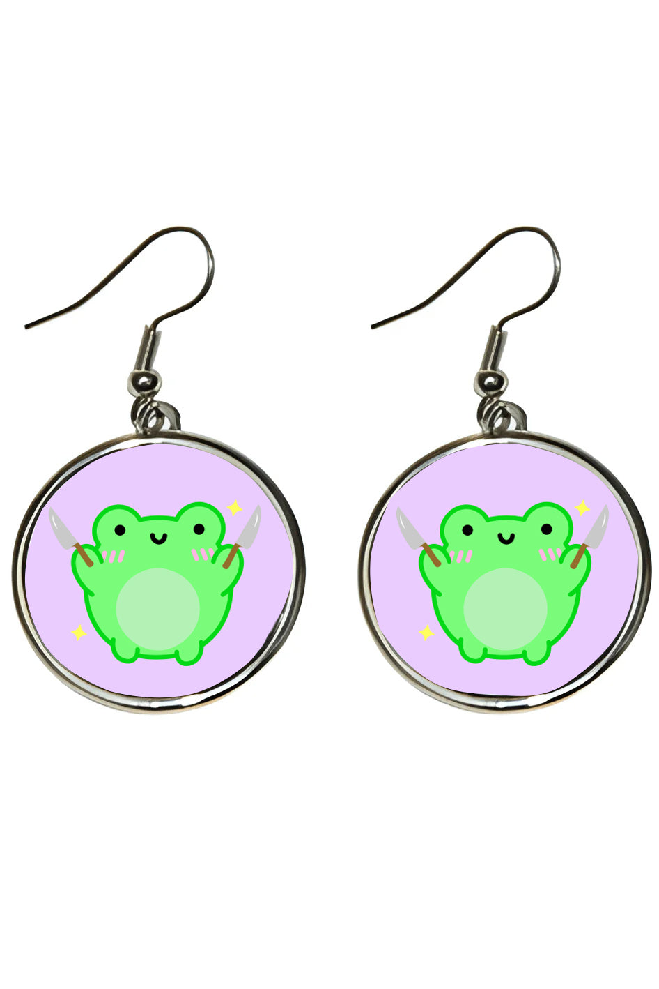 Dangerously Cute Albert Round Earrings