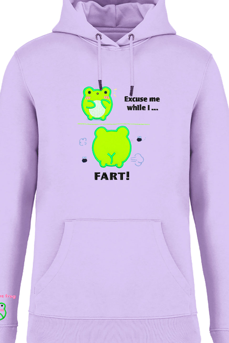 Organic Cotton Albert Fart Embroidered Hoodie