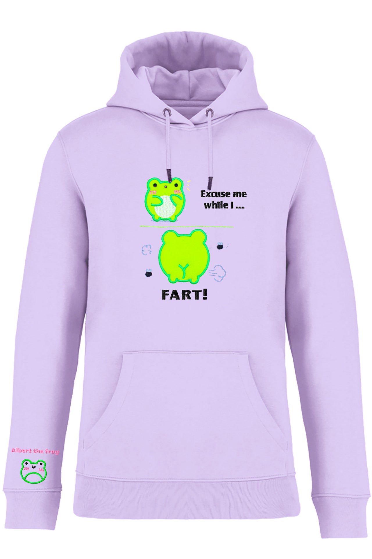 Organic Cotton Albert Fart Embroidered Hoodie