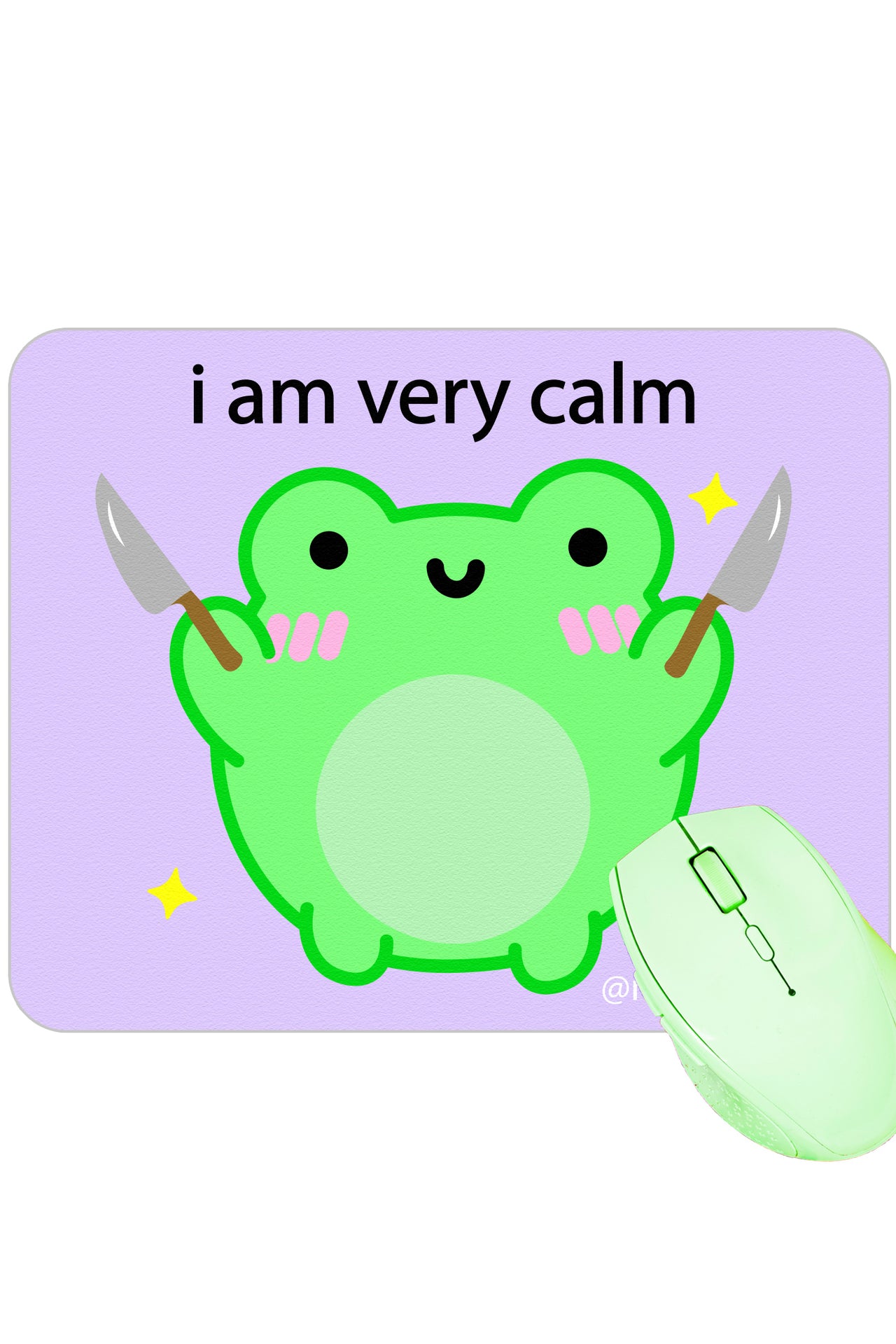 'I Am Very Calm' Albert Mouse Pad