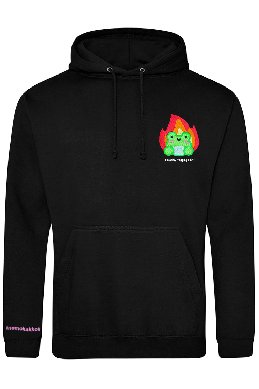 I'm At My Frogging Limit Embroidered Hoodie