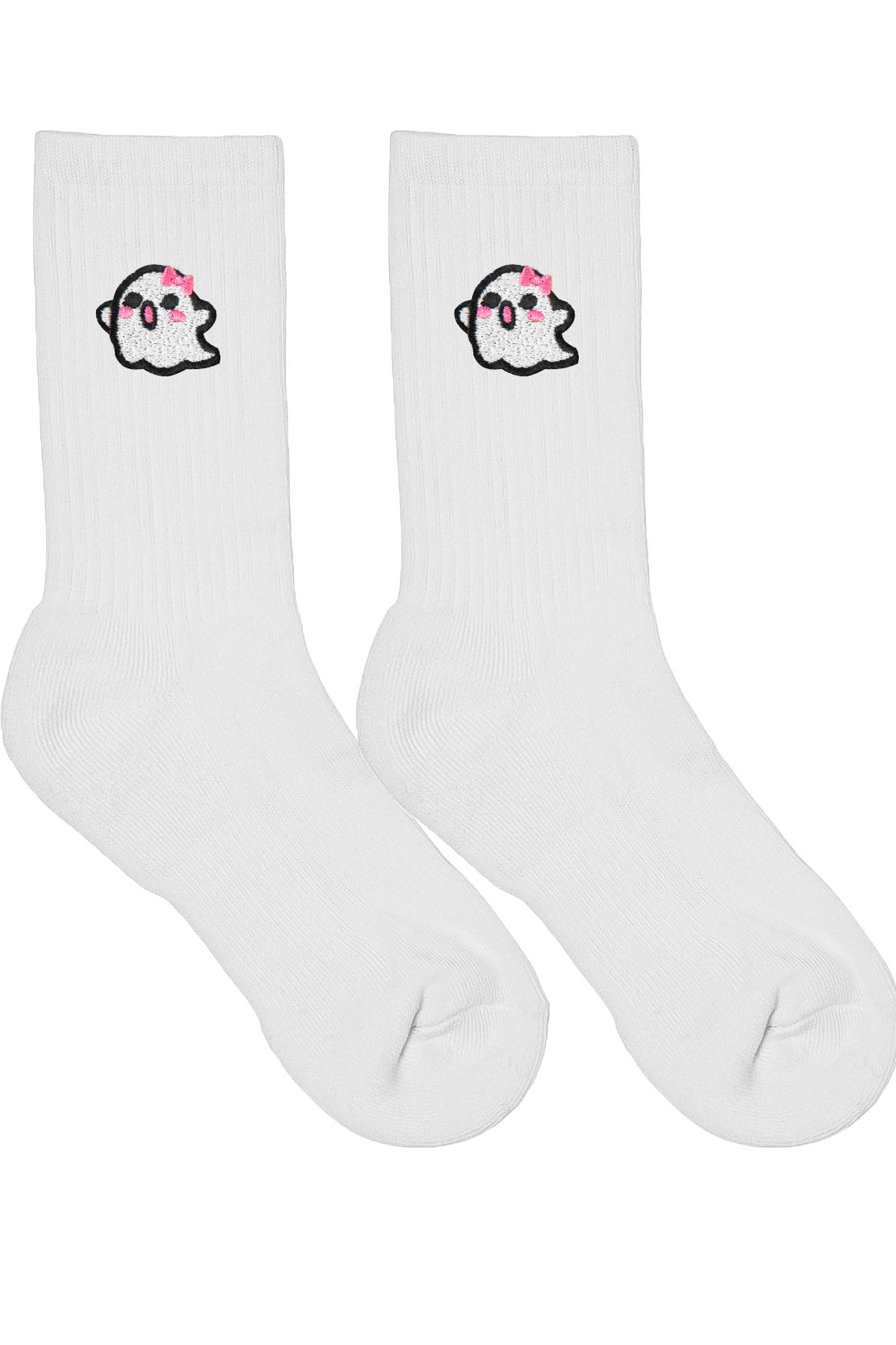 Cute Lunaboo The Ghost Embroidered Socks