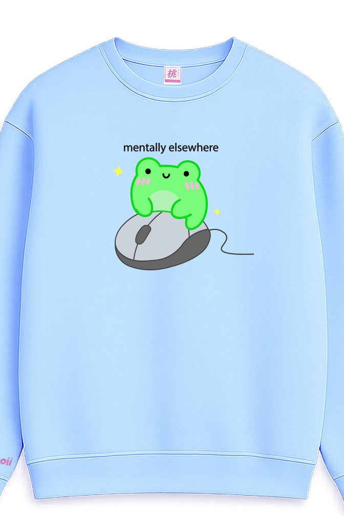 Albert Mentally Elsewhere Printed Sweatshirt