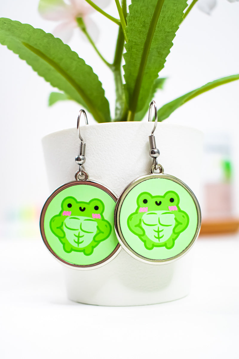 Mighty Albert Round Earrings