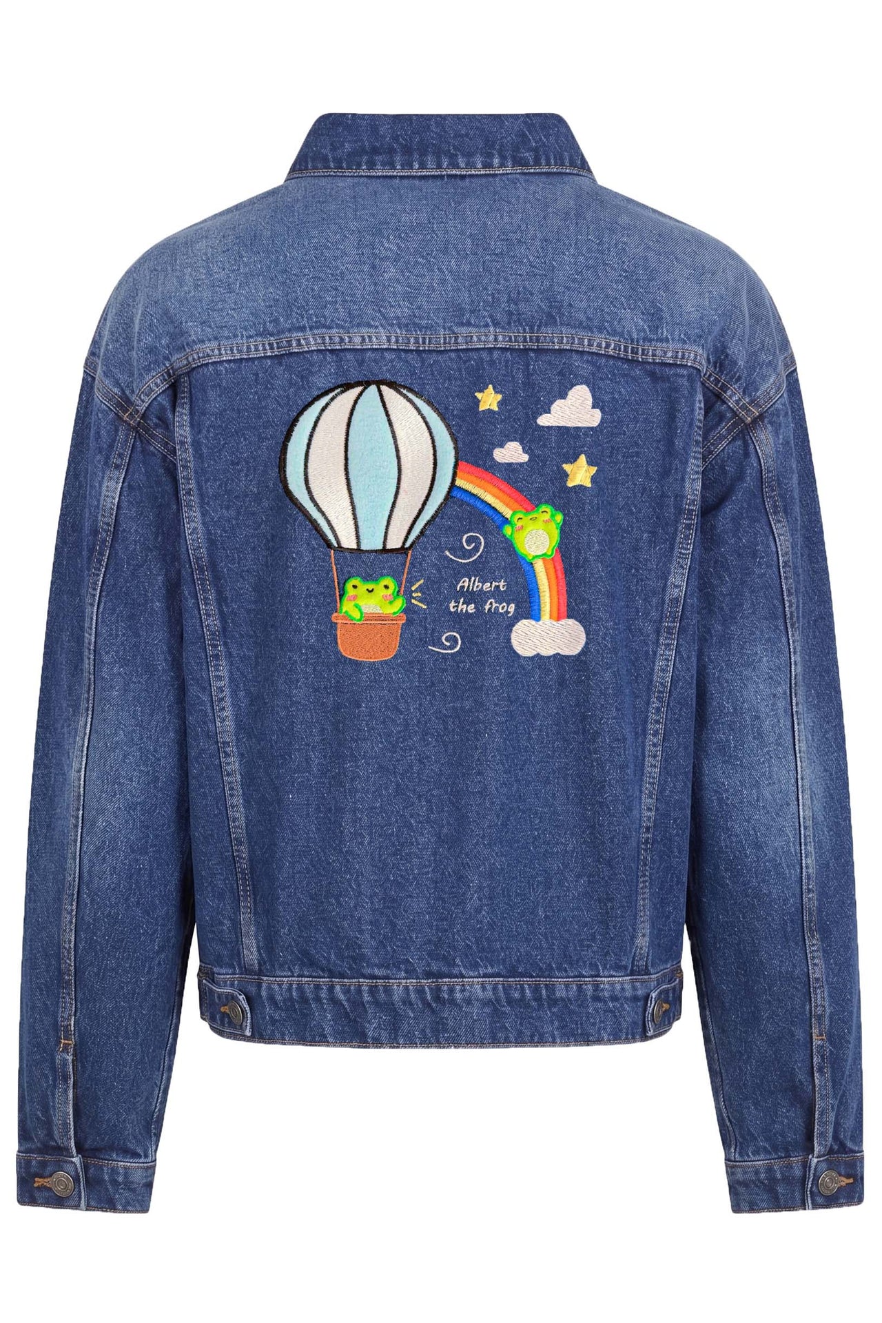 Albert's Little Voyage Embroidered Denim Jacket