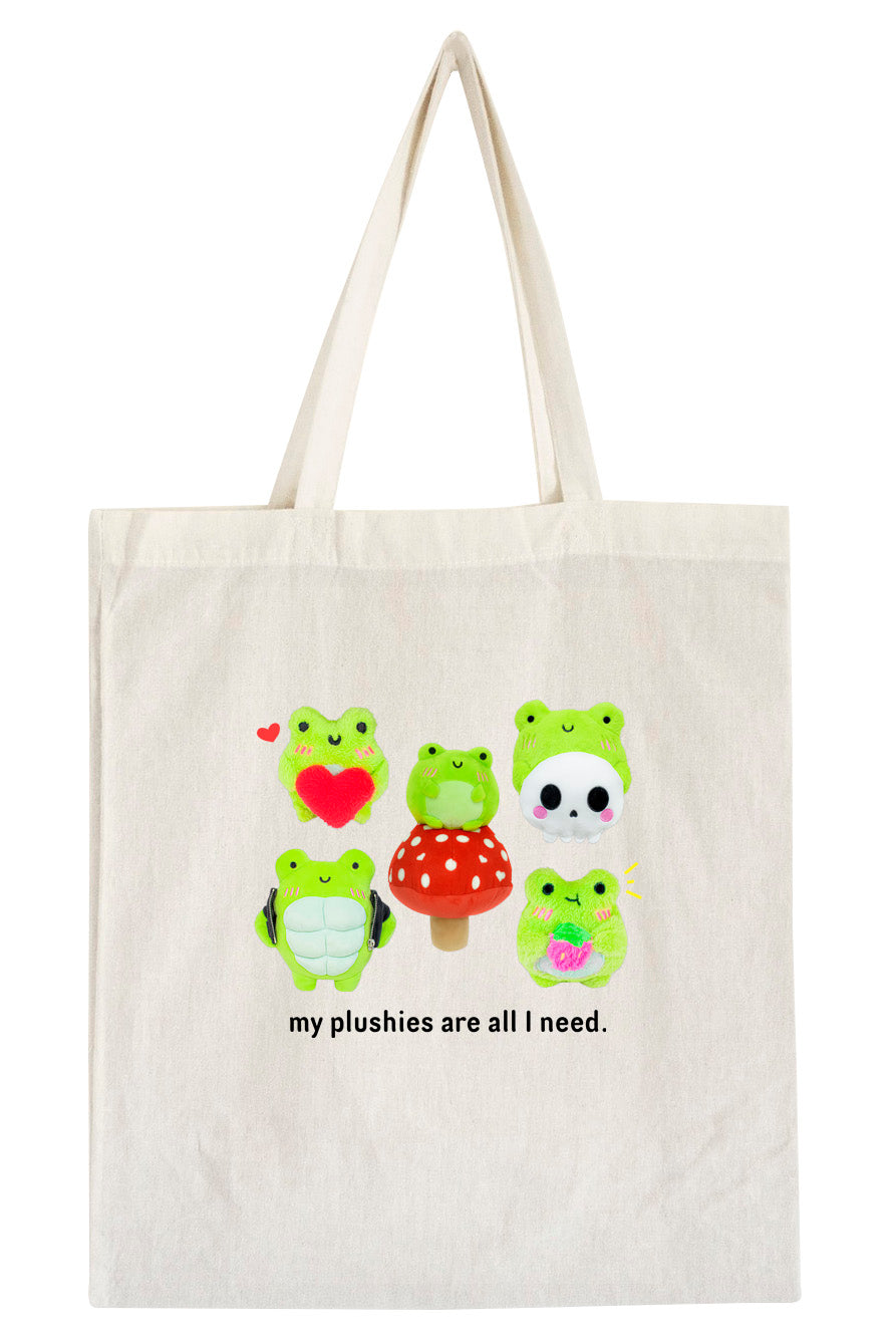 My Plushies Are All I Need Printed Tote Bag