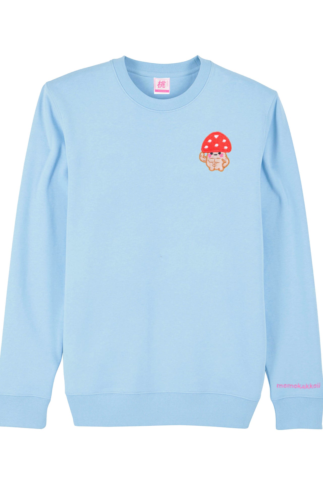 Organic Cotton Mighty Mushroom Friend Embroidered Sweatshirt