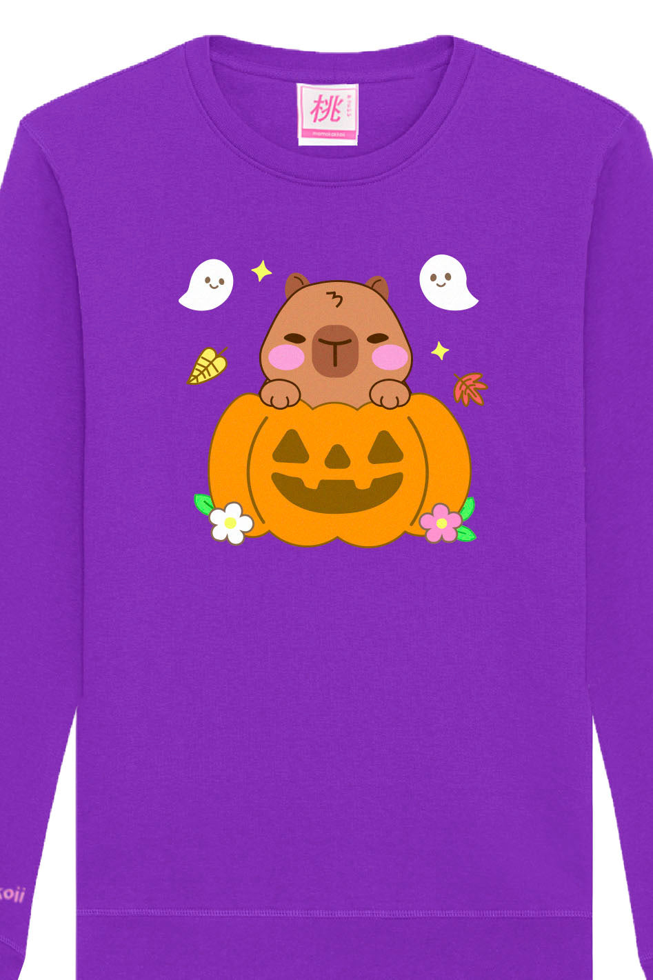 Pumpkin Theo The Capybara Printed Sweatshirt