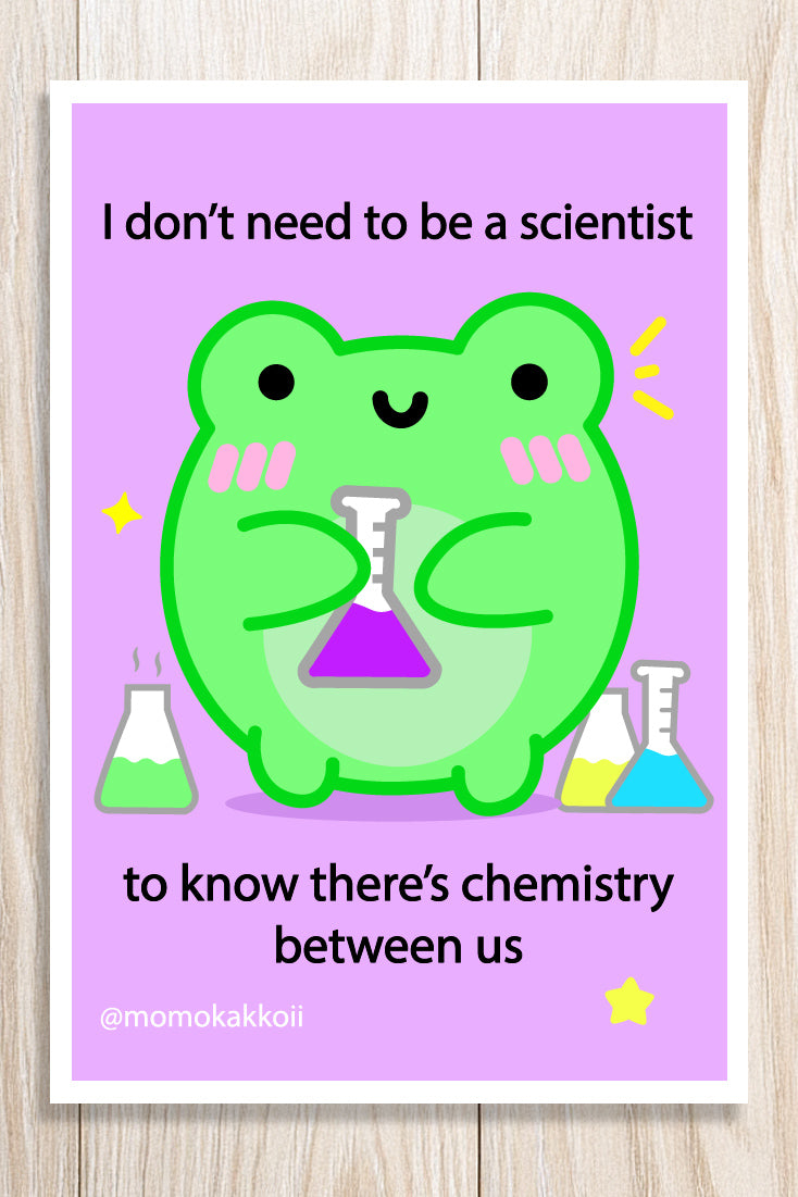 Chemistry Albert Art Print