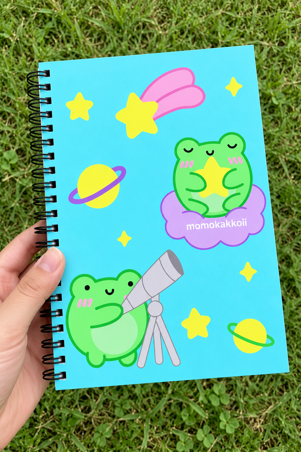 Starry Spiral notebook | Albert The Frog