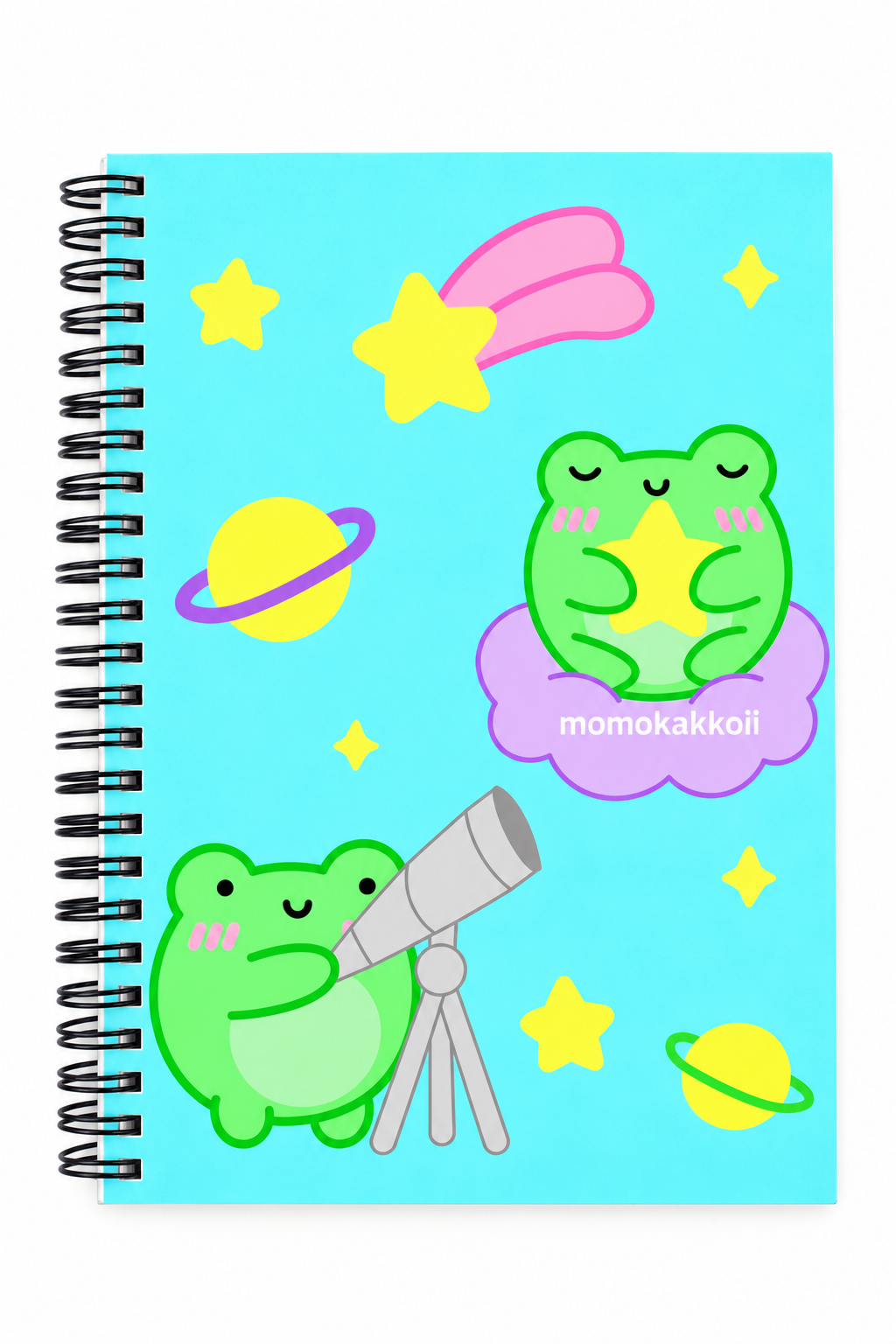 Starry Spiral notebook | Albert The Frog