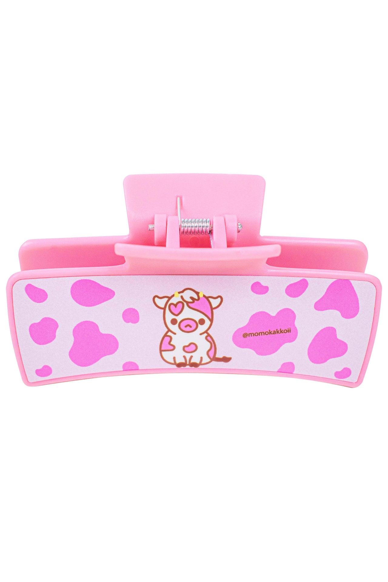 Strawberry Cow Pink Hair Claw Clip
