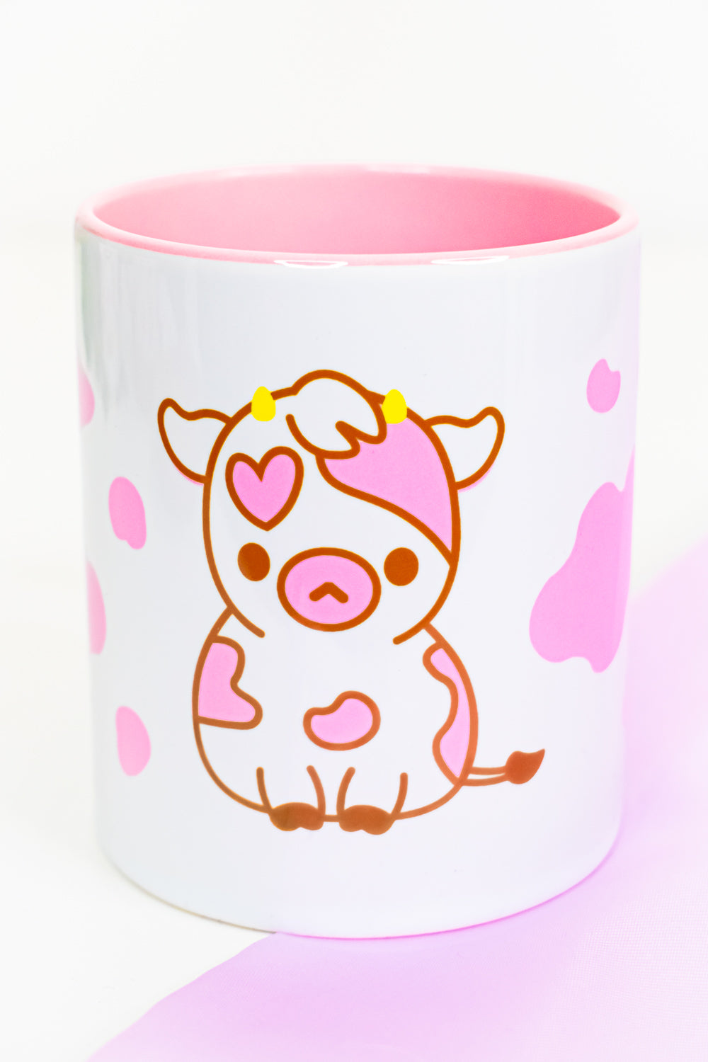 Strawberry Cow Pink Mug
