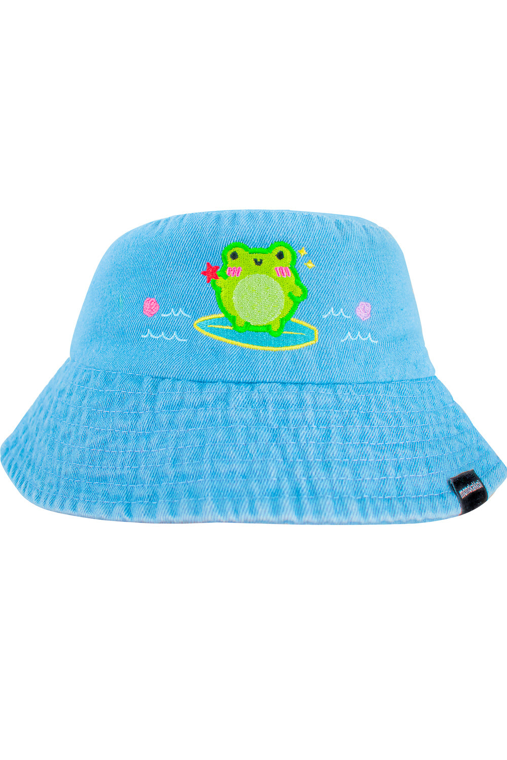Surfer Albert Embroidered Denim Bucket Hat