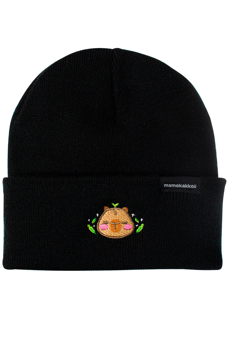 Sprout Theo the Capybara Embroidered Beanie