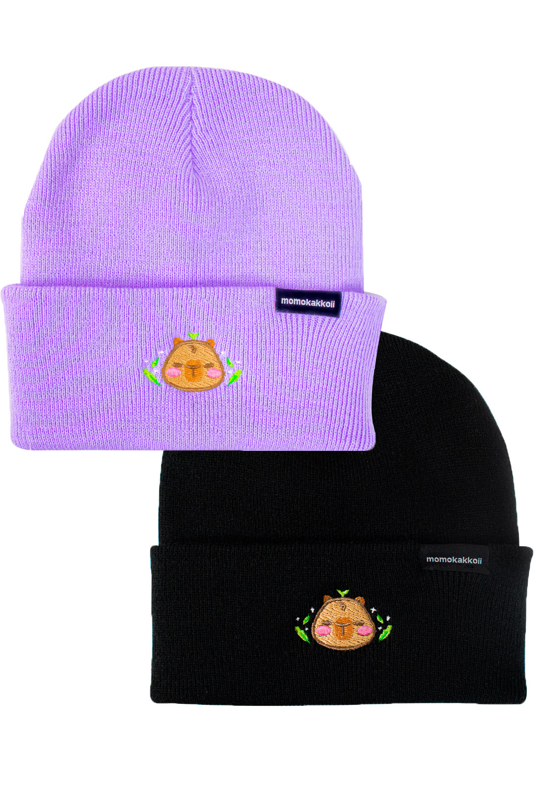 Sprout Theo the Capybara Embroidered Beanie