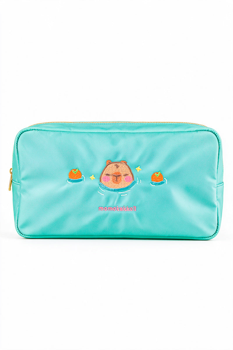 Citrus Bath Theo The Capybara Embroidered Pouch