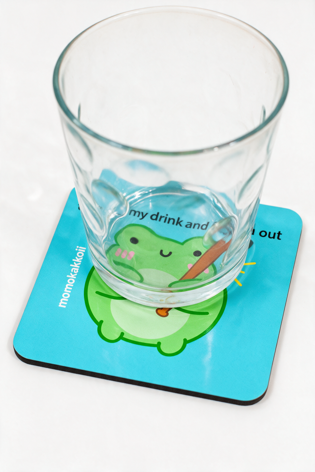 Touch My Drink Coaster | Albert The Frog