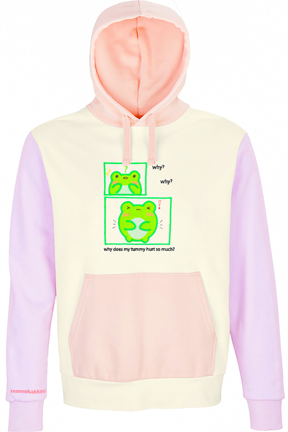 Organic Cotton Tummy Ache Embroidered Hoodie