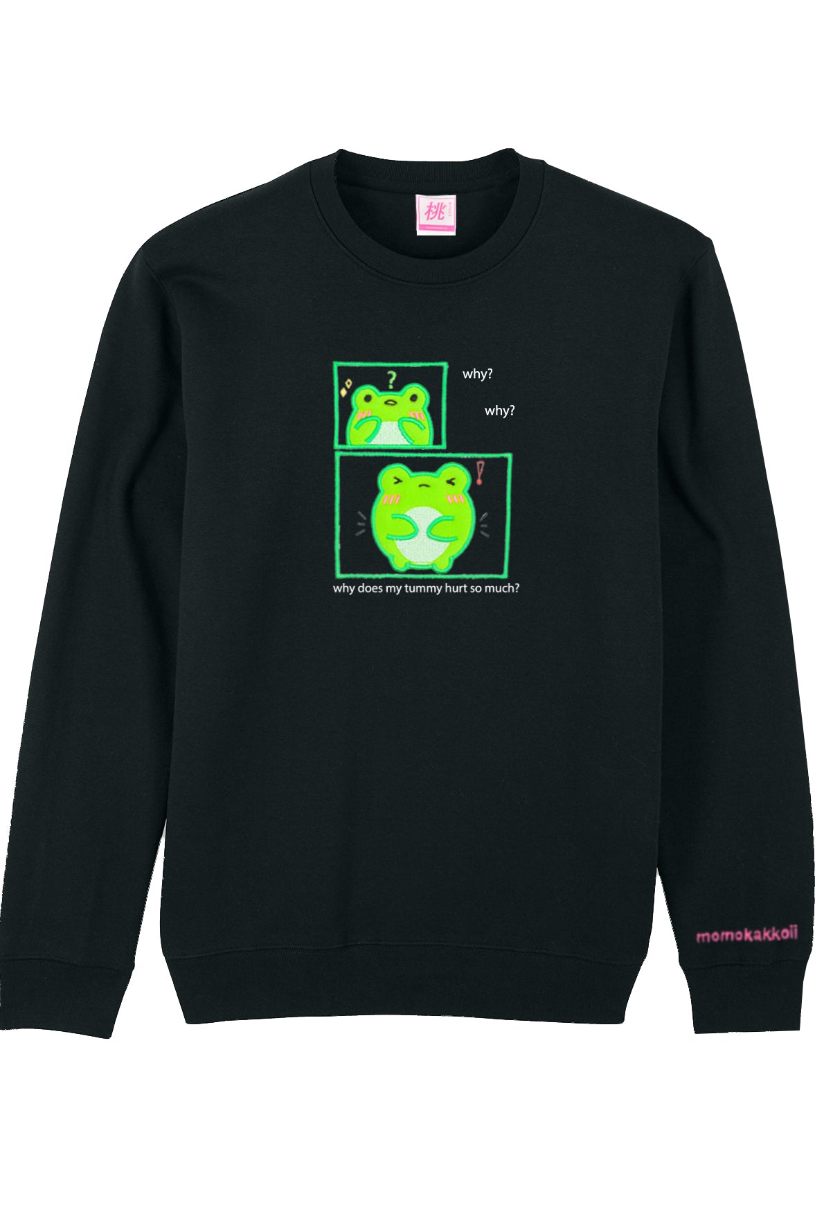 Organic Cotton Tummy Ache Embroidered Sweatshirt