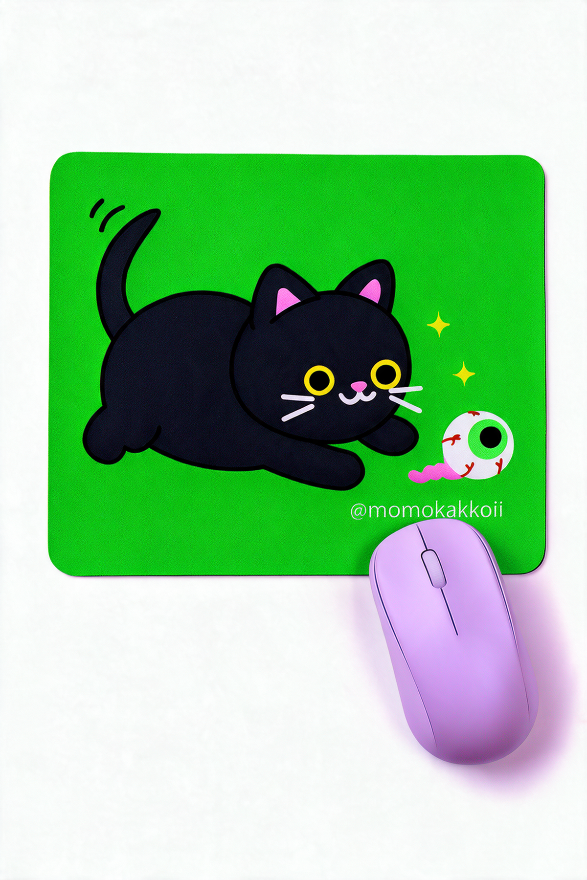 Spooky Playtime Umi The Cat Mouse Pad