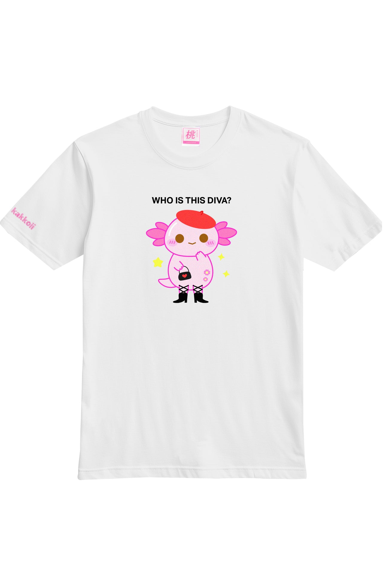 Who Is This DIVA Xoxi The Axolotl Printed T-shirt