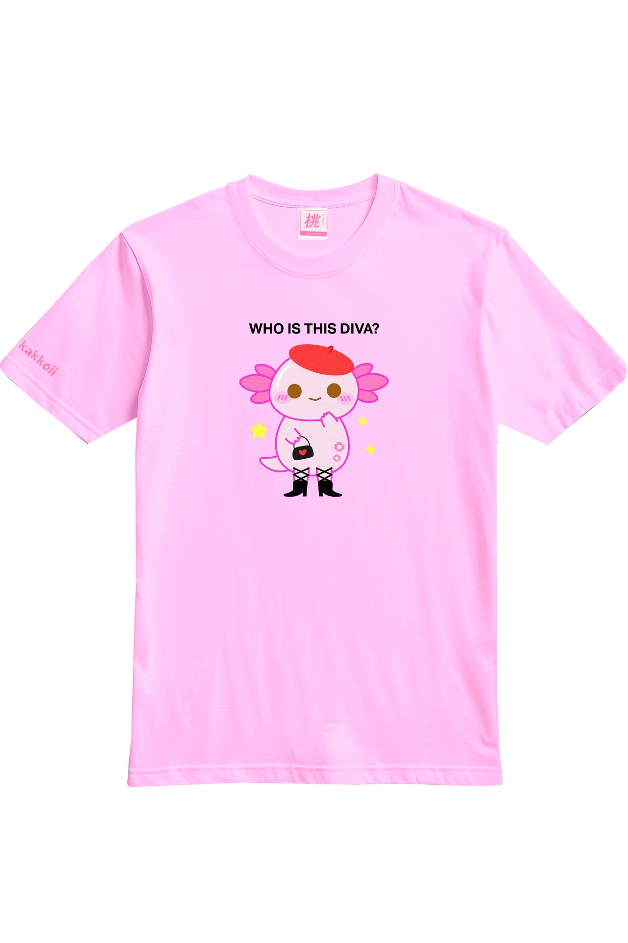 Who Is This DIVA Xoxi The Axolotl Printed T-shirt