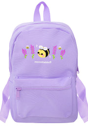 Lavender Bibi Embroidered Mini Backpack - Momokakkoii