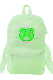 Fluffy Albert Embroidered Mini Backpack - Momokakkoii