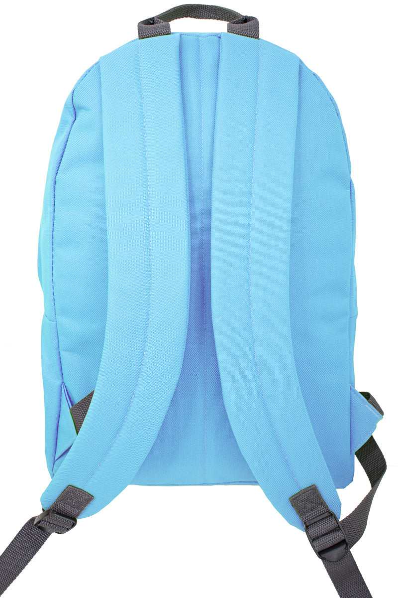 Froggy Nature Sky Blue Embroidered Backpack
