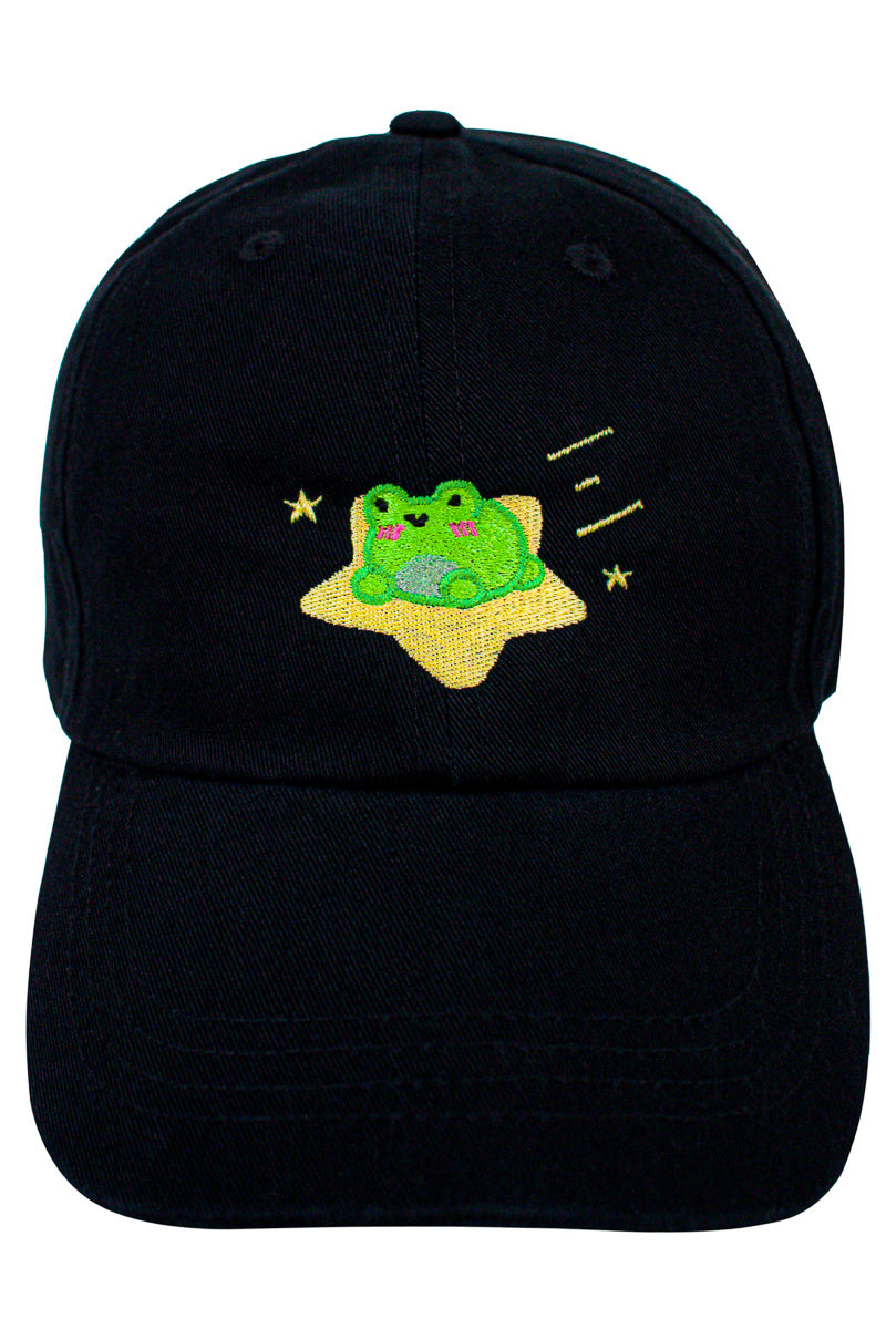 Albert and Star Embroidered Cap - Momokakkoii