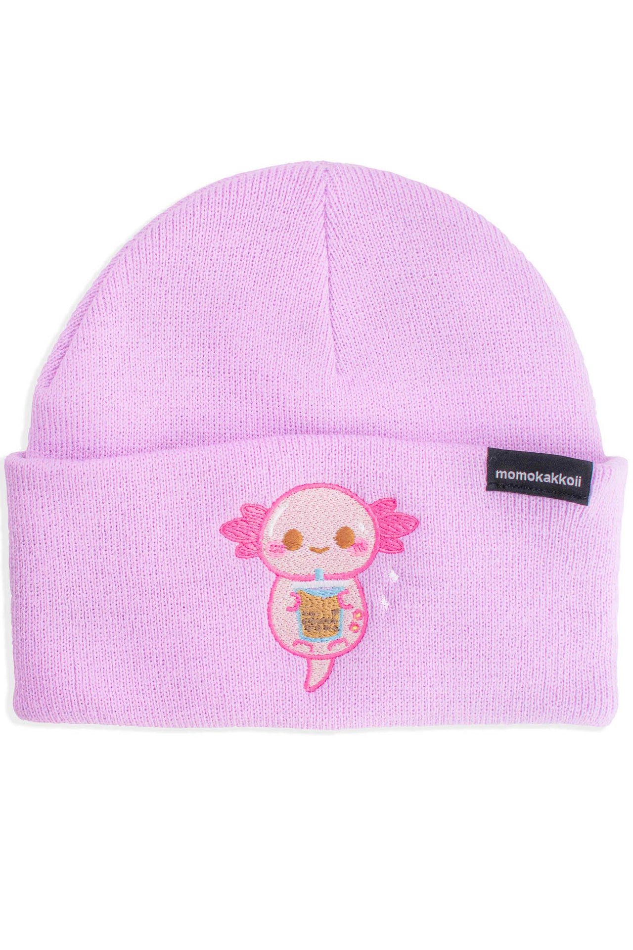 Boba Xoxi The Axolotl Embroidered Beanie - Momokakkoii