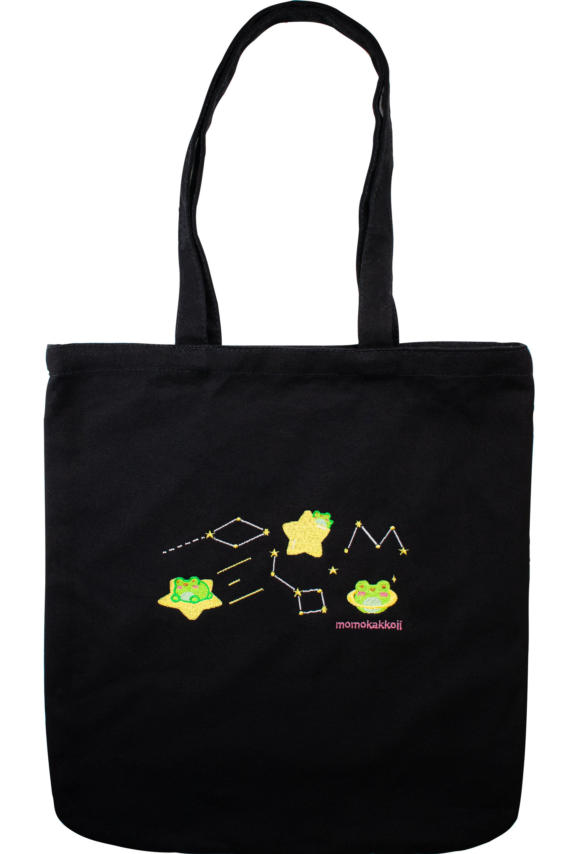 Organic Cotton Cosmic Albert Embroidered Tote Bag - Momokakkoii