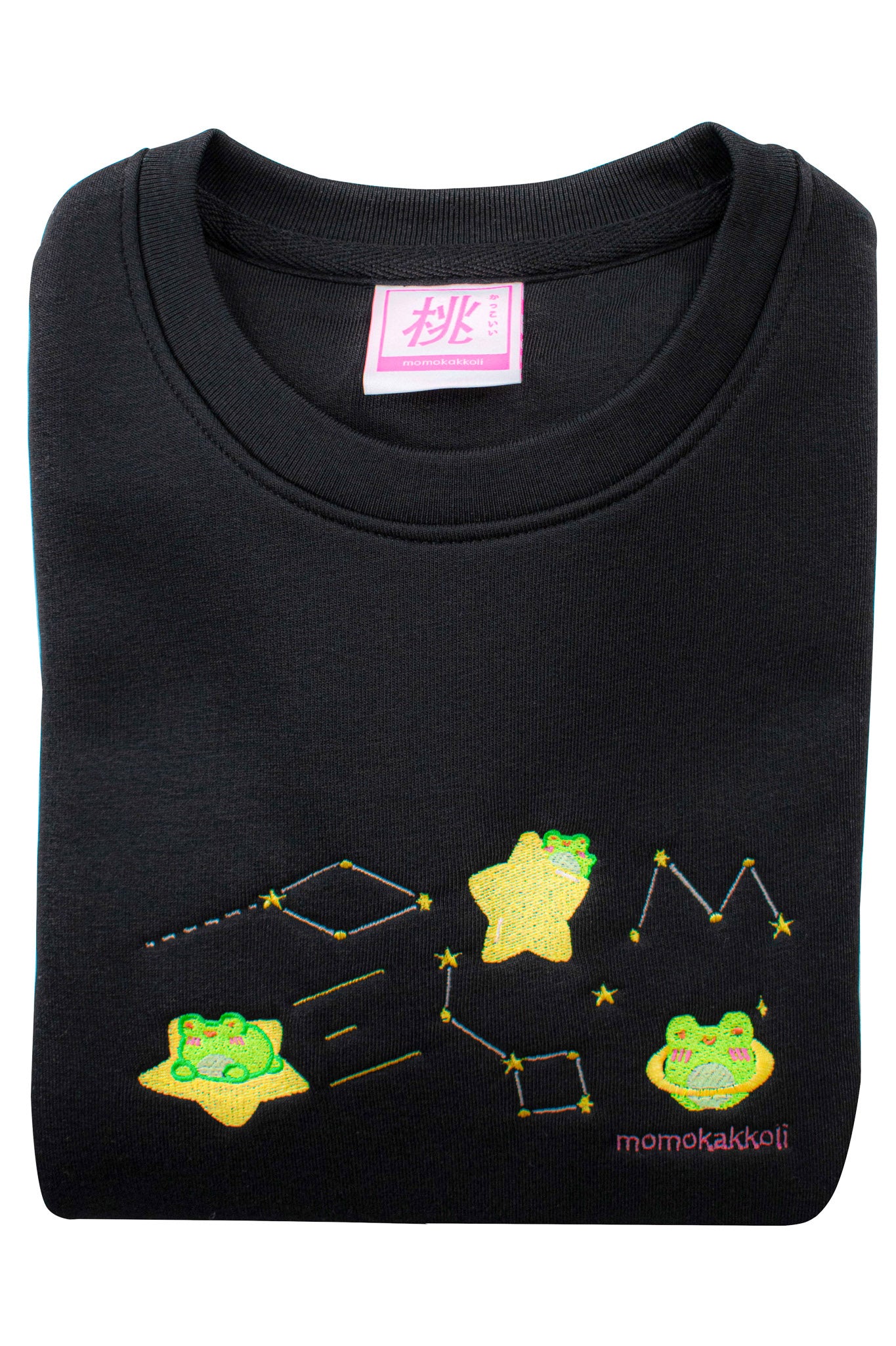 Organic Cotton Cosmic Albert Embroidered Sweatshirt - Momokakkoii