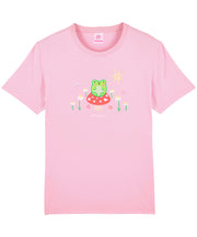 Organic Cotton Froggy & Nature Embroidered T-Shirt - Momokakkoii