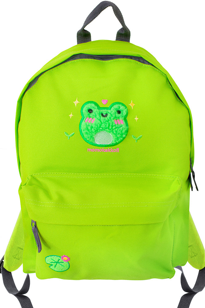 Fluffy Albert Embroidered Backpack - Momokakkoii