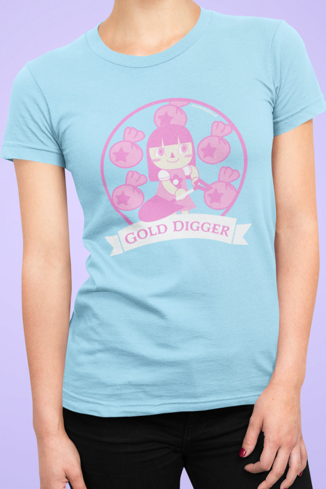 Gold Digger AC Villager T-Shirt - Momokakkoii