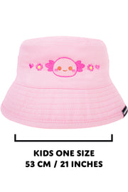 KIDS Xoxi The Axolotl Bucket Hat - Momokakkoii