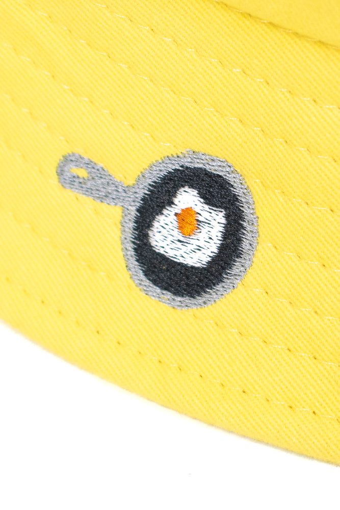 Cute Breakfast Embroidered Bucket Hat - Momokakkoii