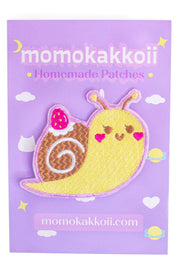 Keki The Snail Embroidered Patch - Momokakkoii
