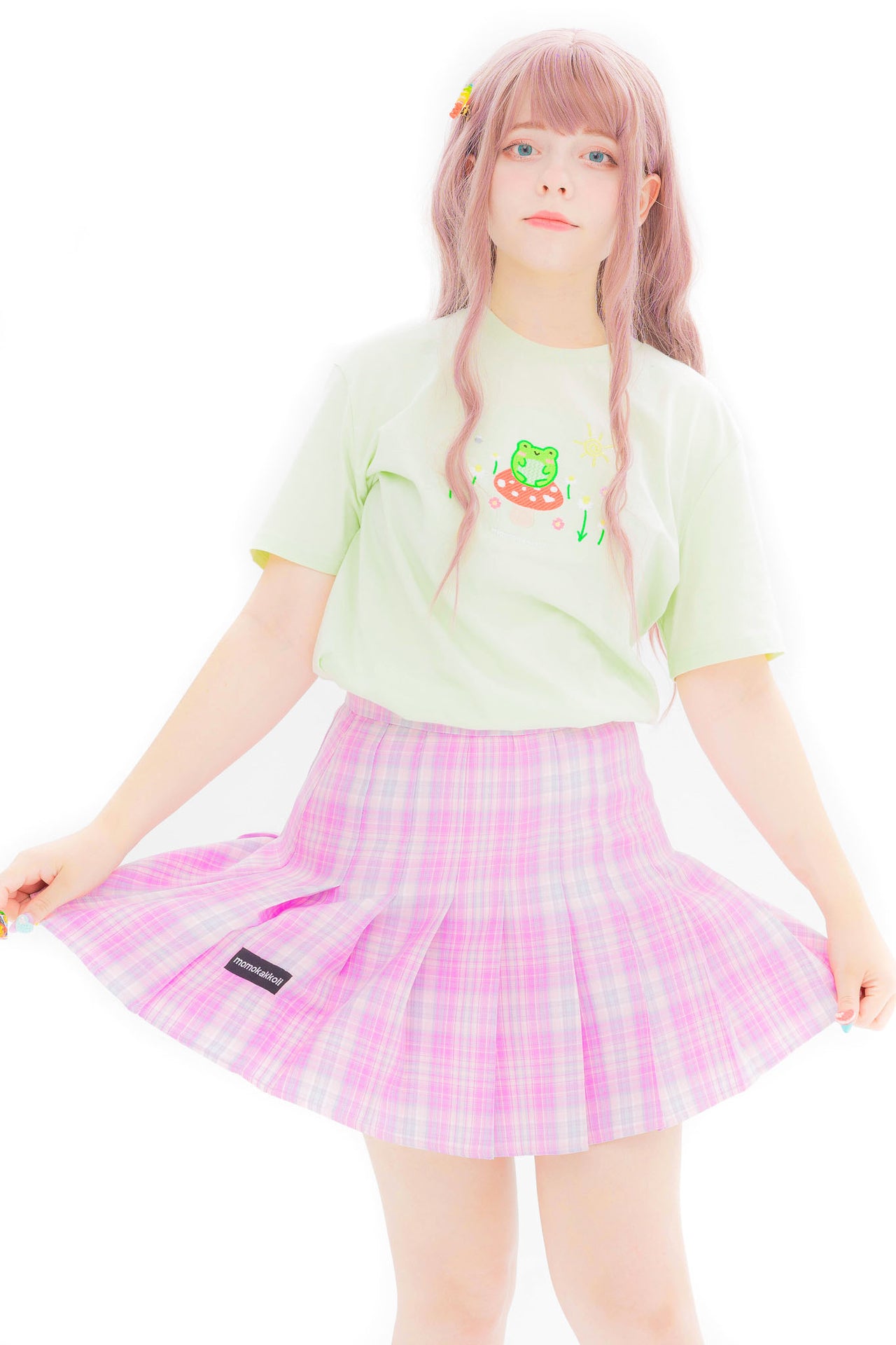 Pastel Vibes Pleated Mini Skirt - Momokakkoii