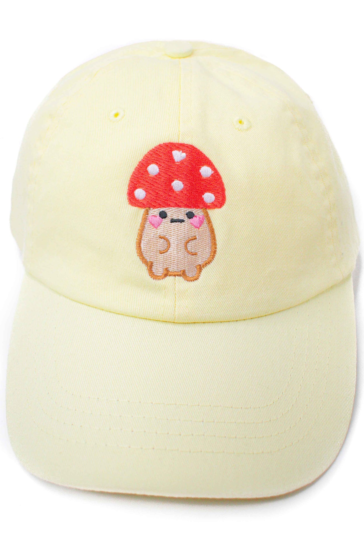 Kawaii Mushroom Embroidered Cap - Momokakkoii